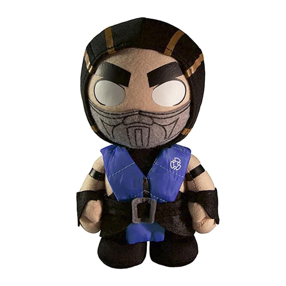 Brinquedo de pelúcia Mezco Mortal Kombat X Sub Zero, produto oficial de 15 cm