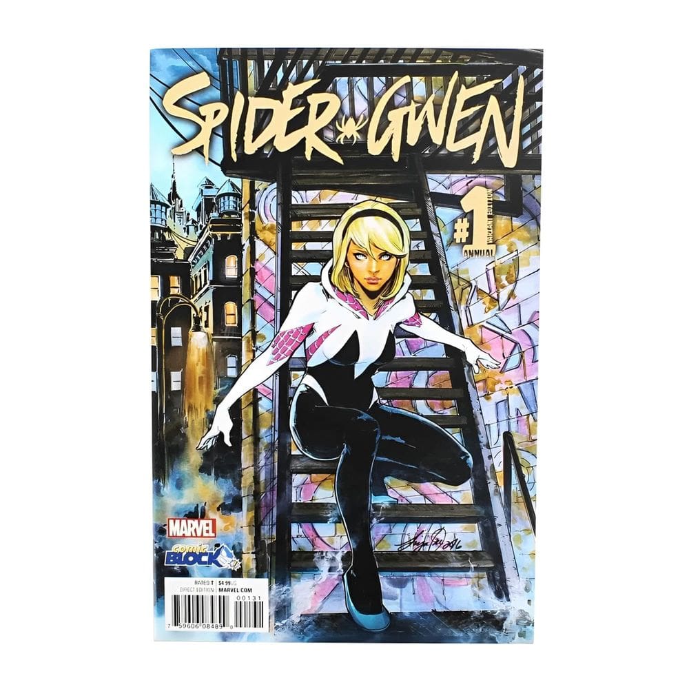 História em quadrinhos Marvel Spider-Gwen #1 com capa variante de quadrinhos