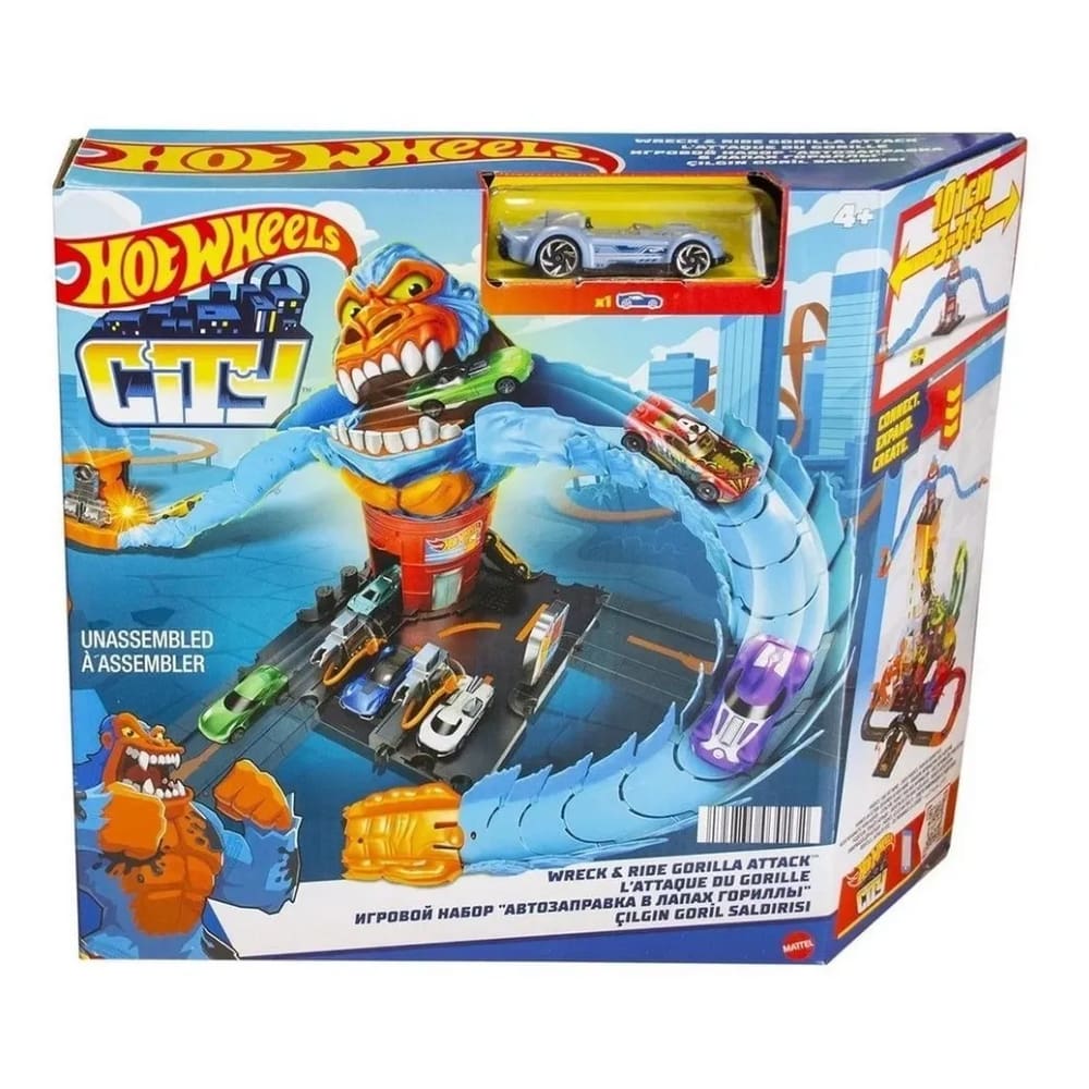 Pista Hot Wheels City Gorila Posto Gasolina HDR30 Mattel