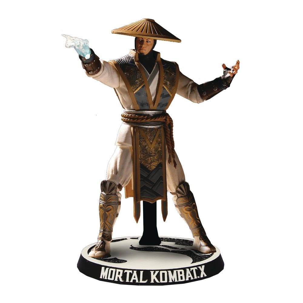 Boneco de ação Mezco Mortal Kombat X Raiden 10cm