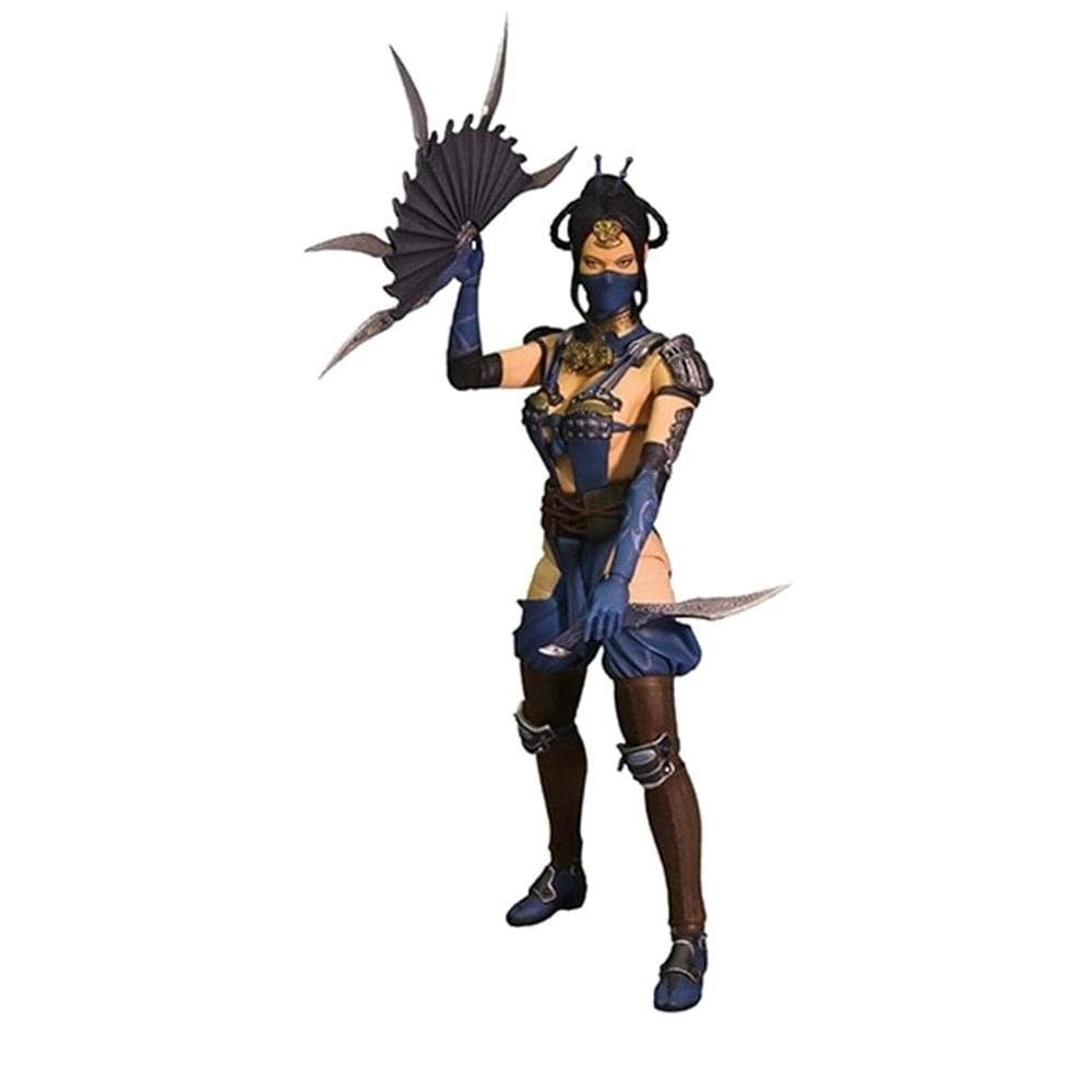 Boneco de ação Mezco Toyz Mortal Kombat X Kitana de 6 polegadas