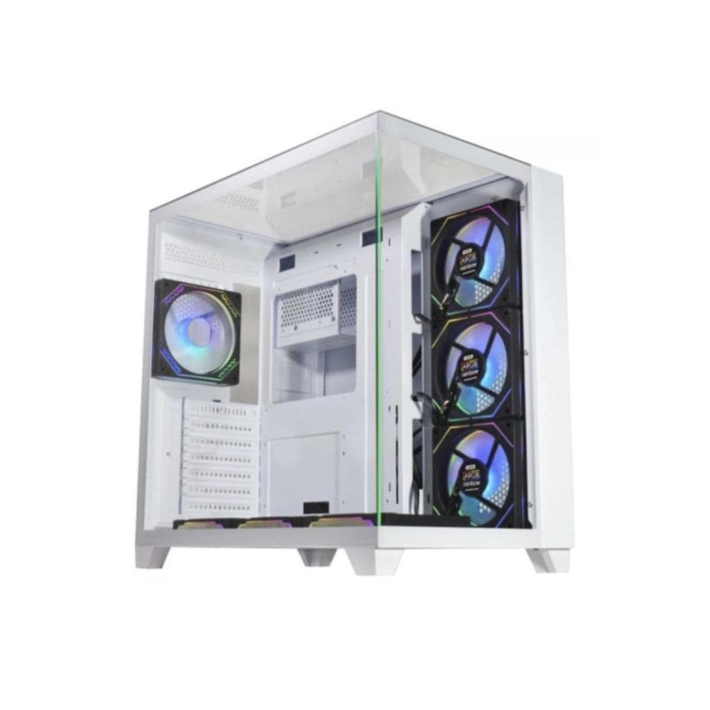 Gabinete K-Mex Gamer Aquario Tiger Shark Cg-W4j1 Branco