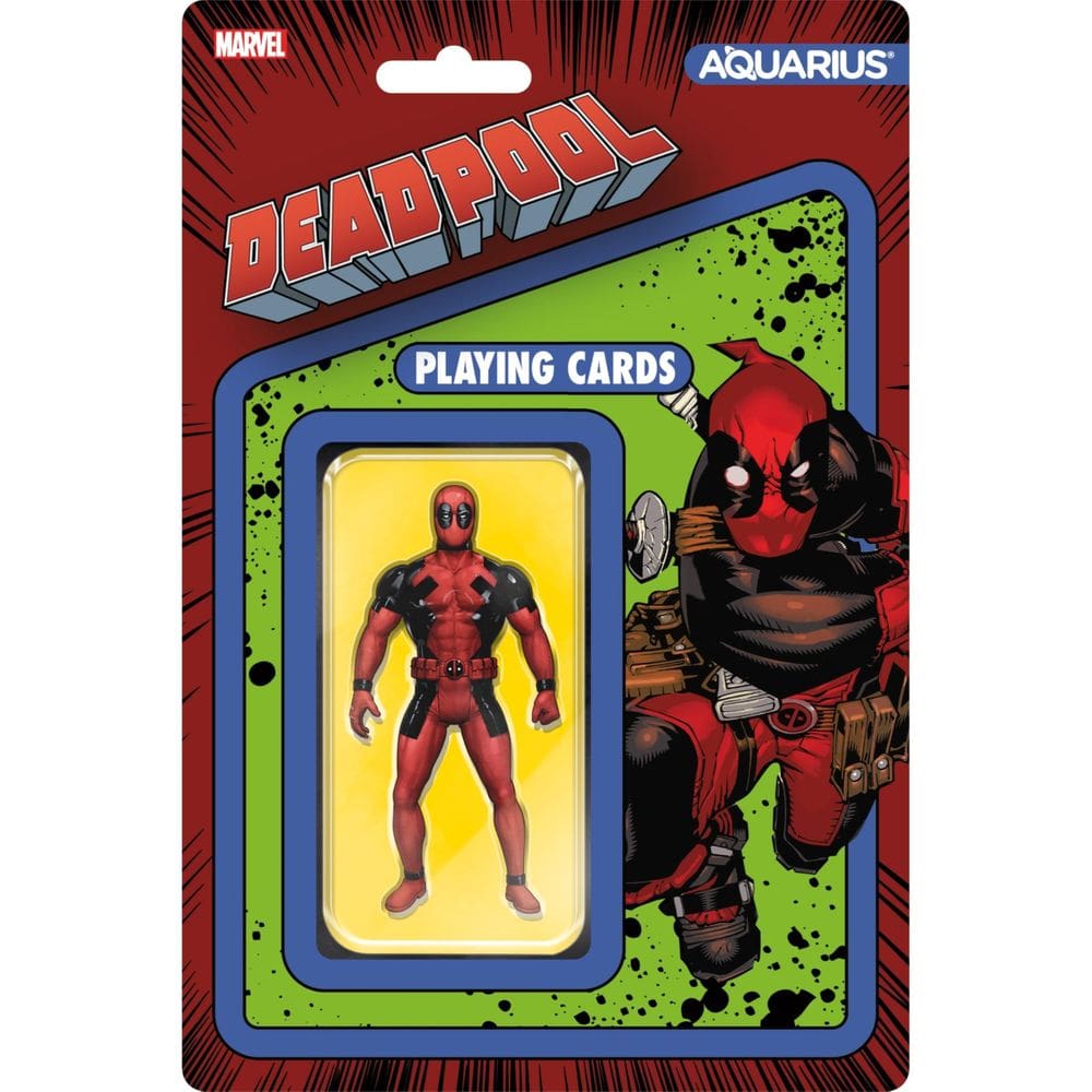 Baralho de cartas AQUARIUS Marvel Deadpool Premium Themed Deck