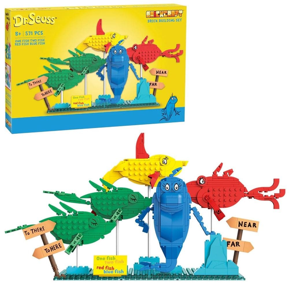 Conjunto de construção de tijolos Brickcraft Dr. Seuss One Fish Two Fish