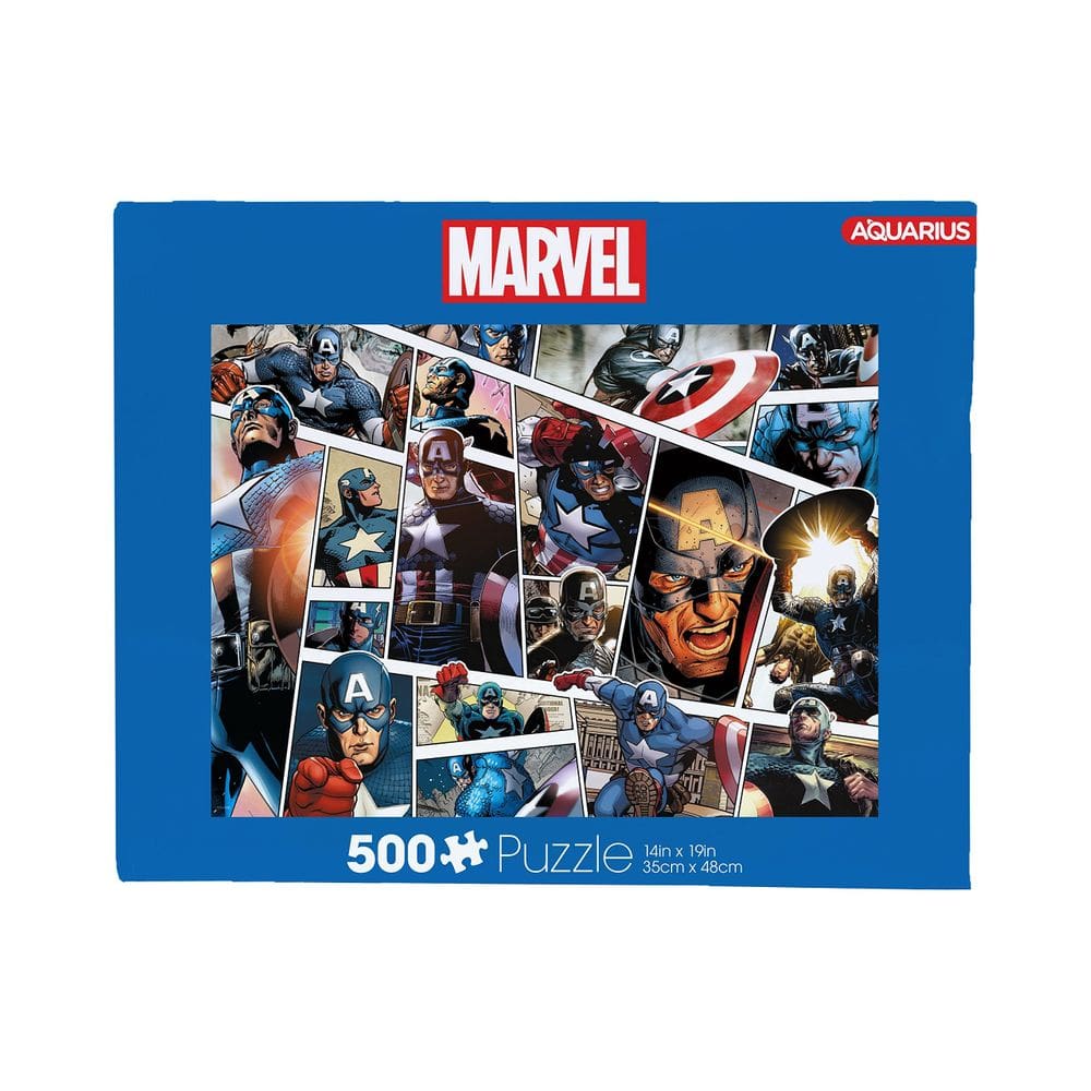 Quebra-cabeça AQUARIUS Marvel Capitão América 500 peças 35x48cm