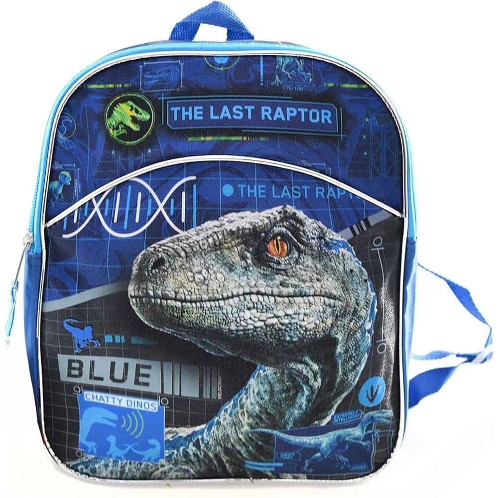 Mochila Jurassic World Boys` Modern Blue Raptor Blue