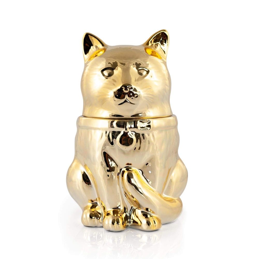 Frasco de biscoitos Marvel Captain Marvel`s Goose The Cat Gold Ceramic