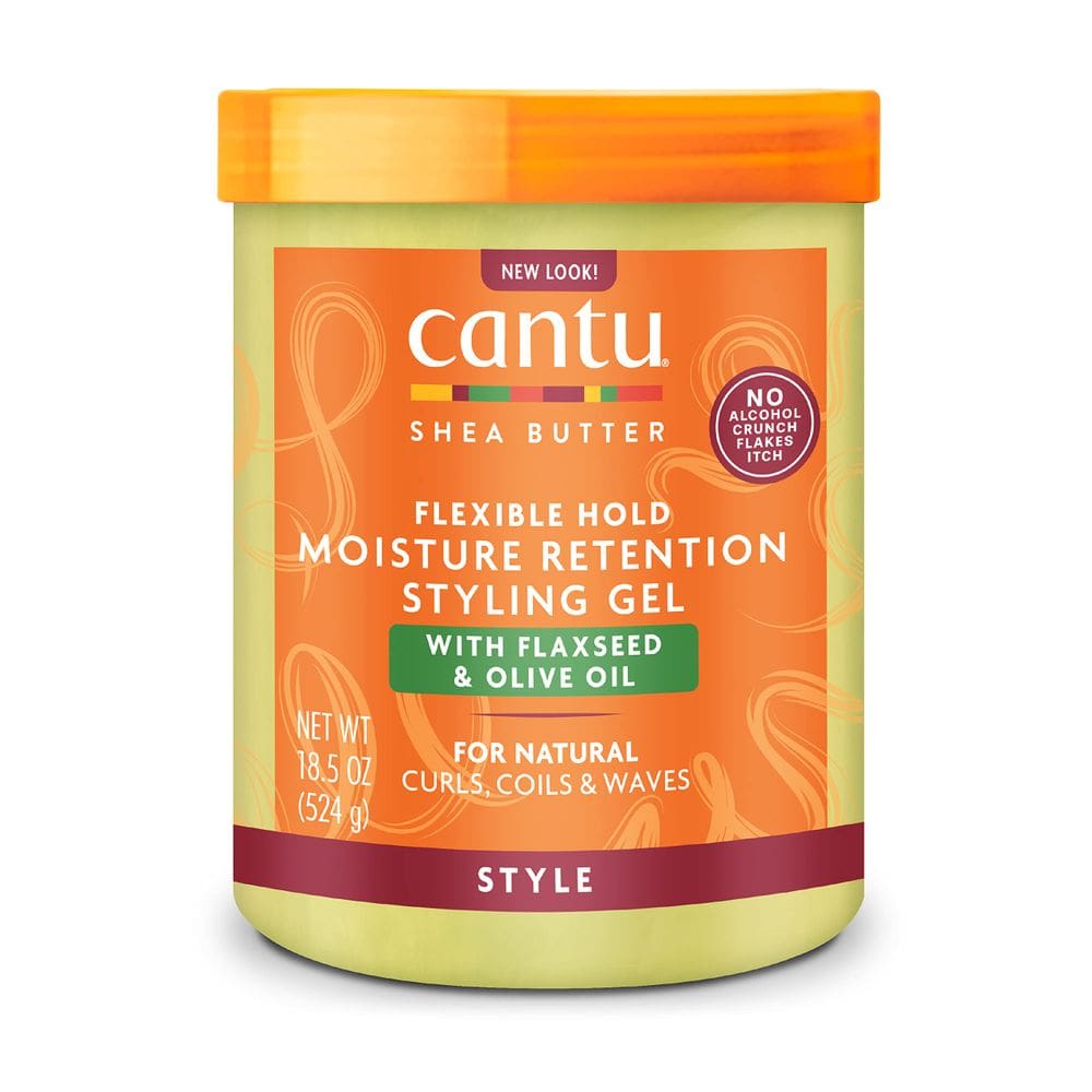 Gel modelador Cantu para retenção de umidade com óleo de linhaça e azeite