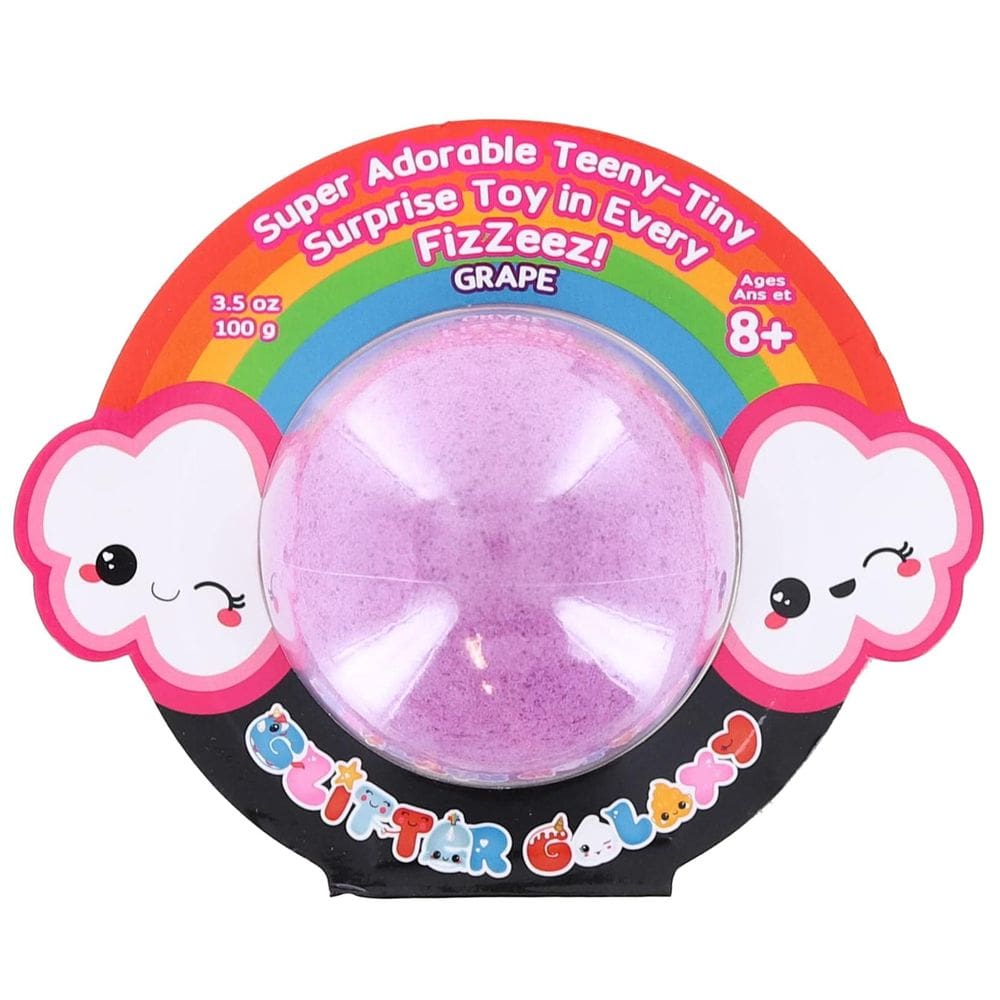 Brinquedo surpresa Toynk Glitter Galaxy FIZZEEZ com bomba de banho