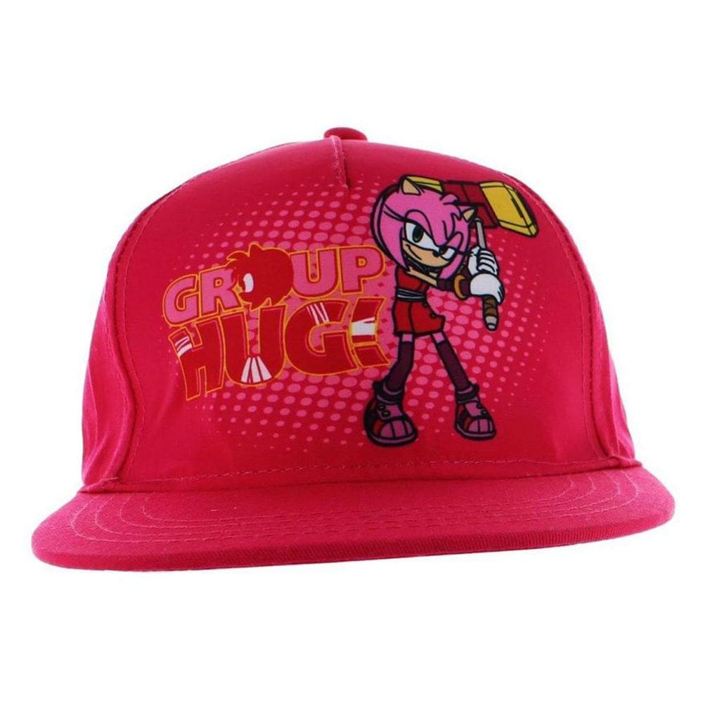 Chapéu Snapback Sonic The Hedgehog Group Hug Amy Rose Pink