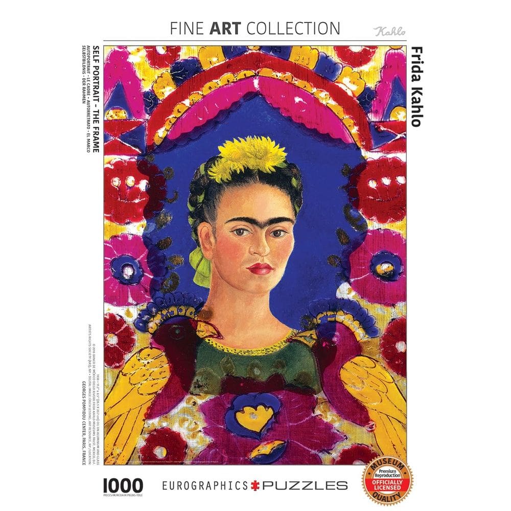 Puzzle EuroGraphics Self-Portrait, The Frame, de Frida Kahlo