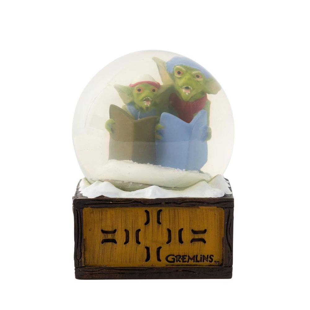 Globo de neve Gremlins Holiday Nerd Block de 9 cm de altura