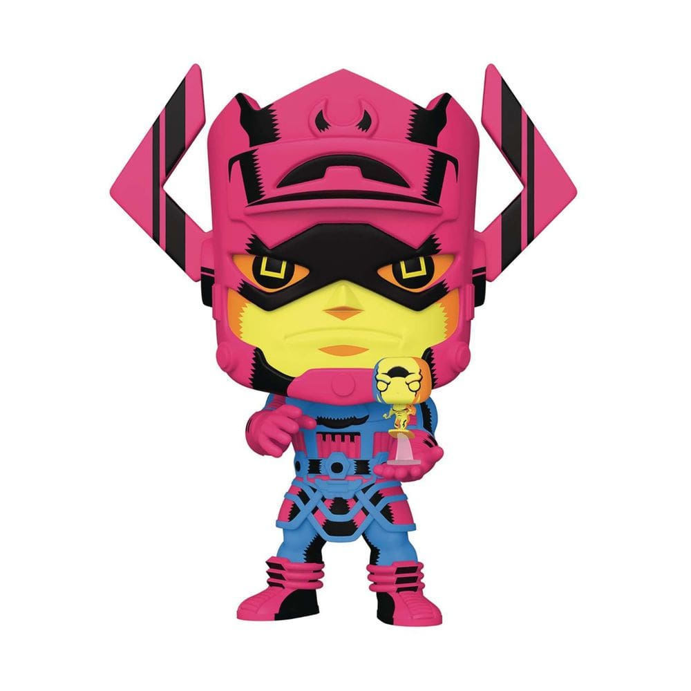 Boneco de ação Funko POP Jumbo Marvel Galactus com surfista de 25 cm