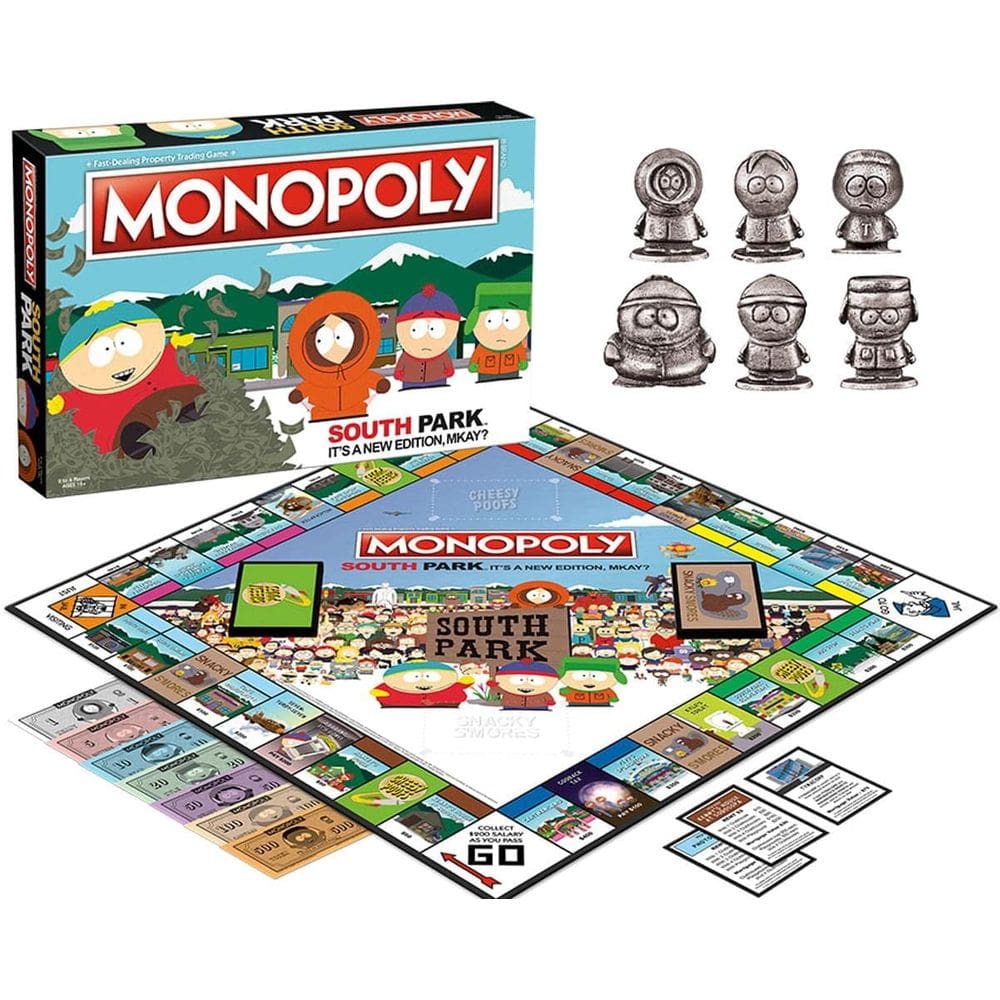 Jogo de Tabuleiro Monopoly South Park Comedy Central 2-6 jogadores
