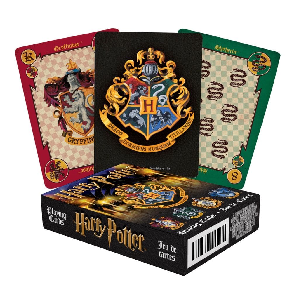 Cartas de baralho AQUARIUS Harry Potter House Crests Themed