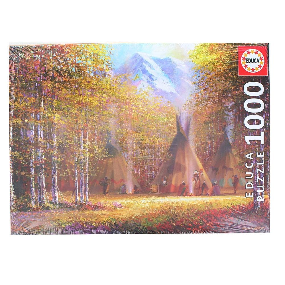Puzzle Educa Fall - Smoke 1000 peças com cola 68x48cm