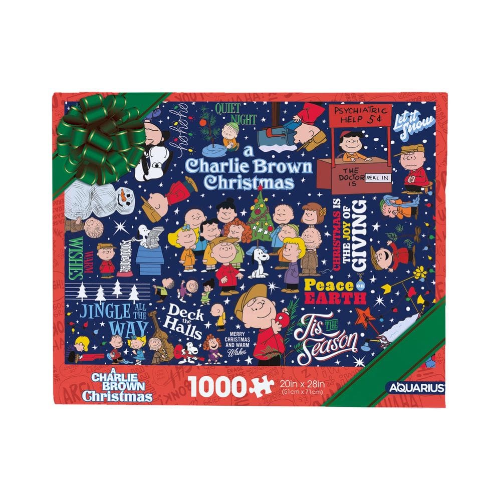 Papel de embrulho Puzzle AQUARIUS Peanuts Charlie Brown 1000 unidades