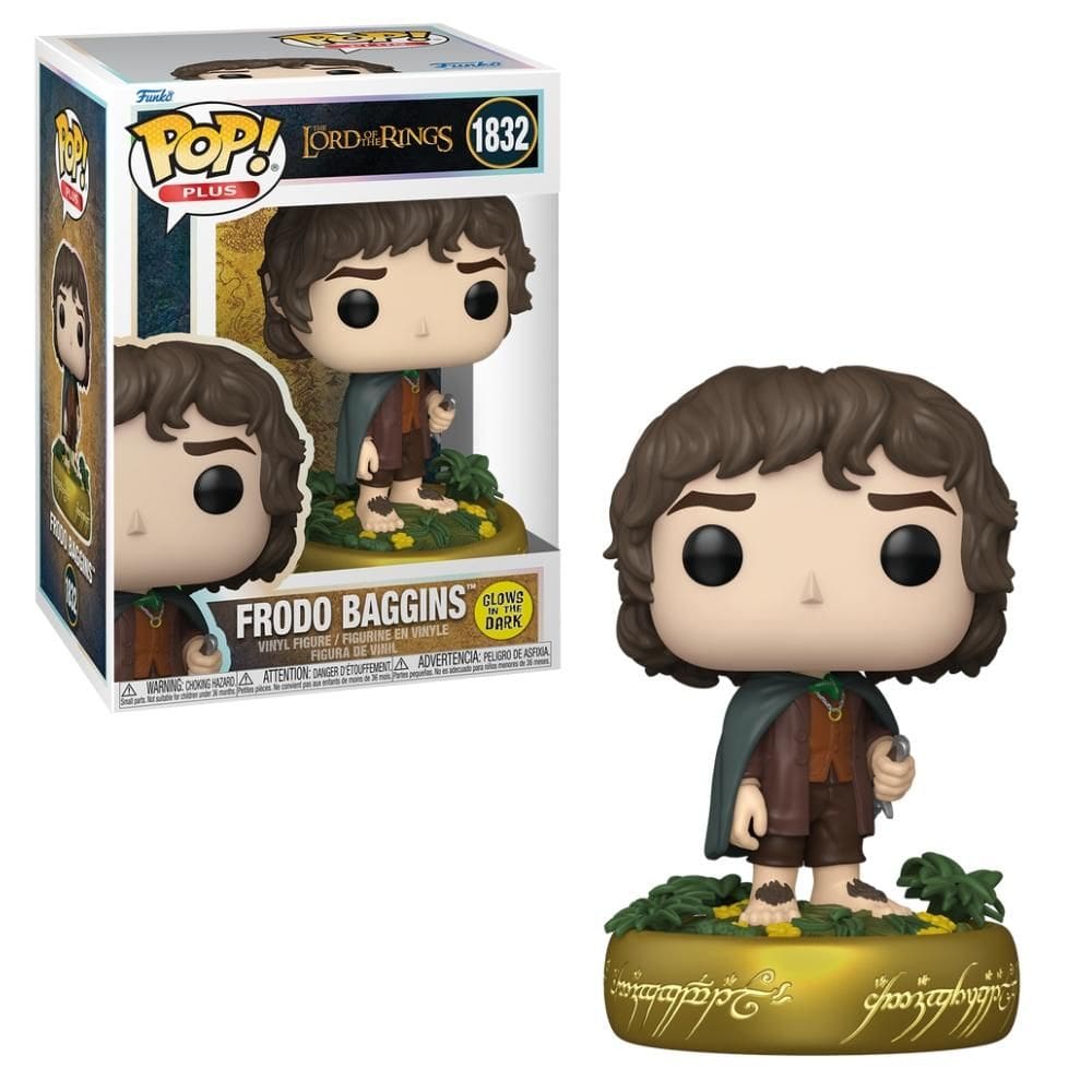 Boneco Funko Pop! O Senhor dos Anéis - Frodo Bolseiro (Glow)