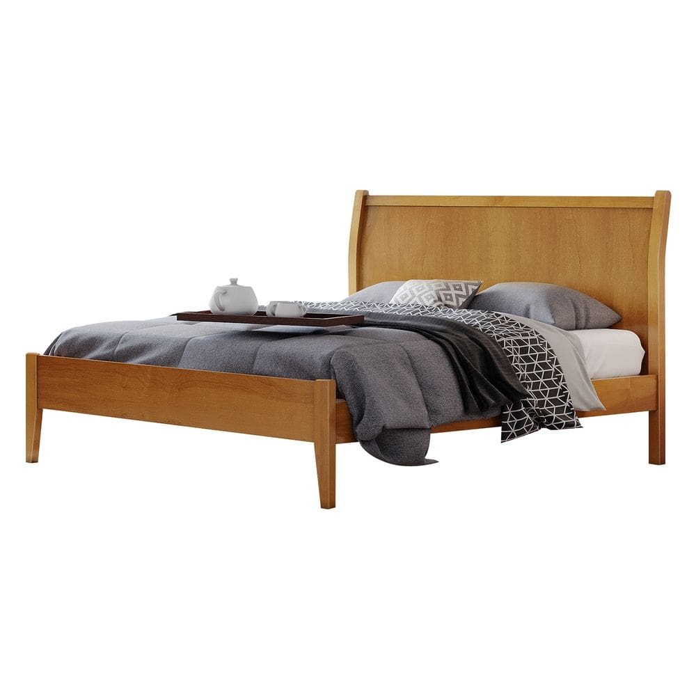 Cama Queen Lisa 160cm Classic Amêndoa néctar das flores Josandro
