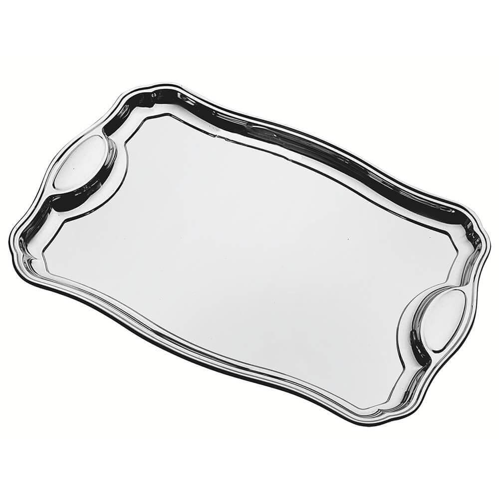 Bandeja Tramontina Classic Retangular em Aço Inox com Alças 49 x 34 cm 61440490