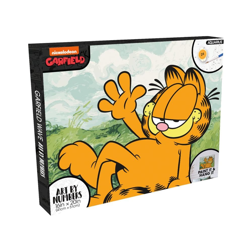 Kit de pintura AQUARIUS Garfield Art by Numbers com tela 40x50cm