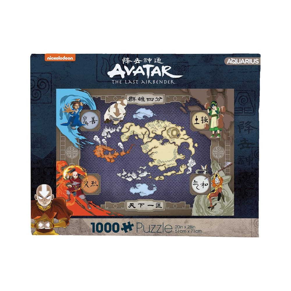 Puzzle AQUARIUS Avatar Map 1000 peças - licenciado oficialmente