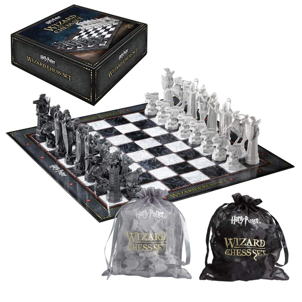 Conjunto de xadrez The Noble Collection Harry Potter Wizard`s Chess