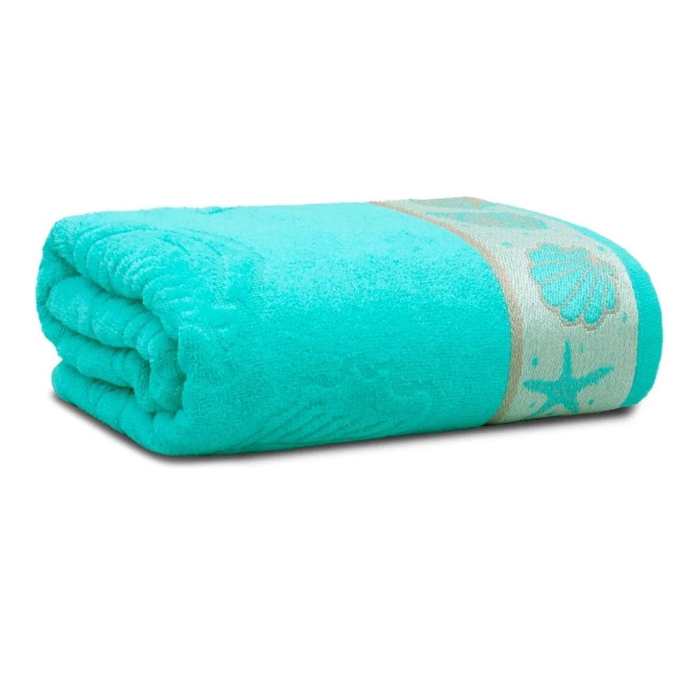Toalha De Praia Piscina 100% Algodão 78x150cm Conchas Appel