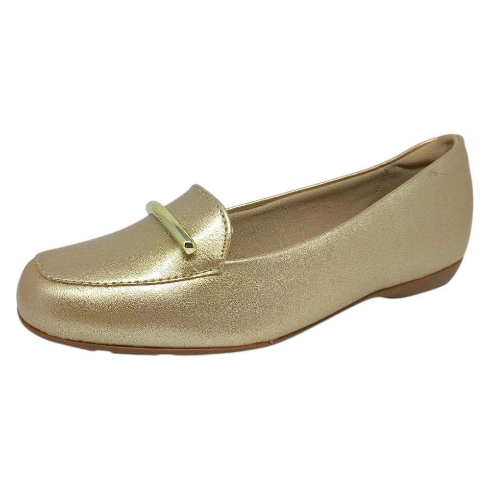 Sapatilha Feminina Conforto Metalizada Elegante Modare