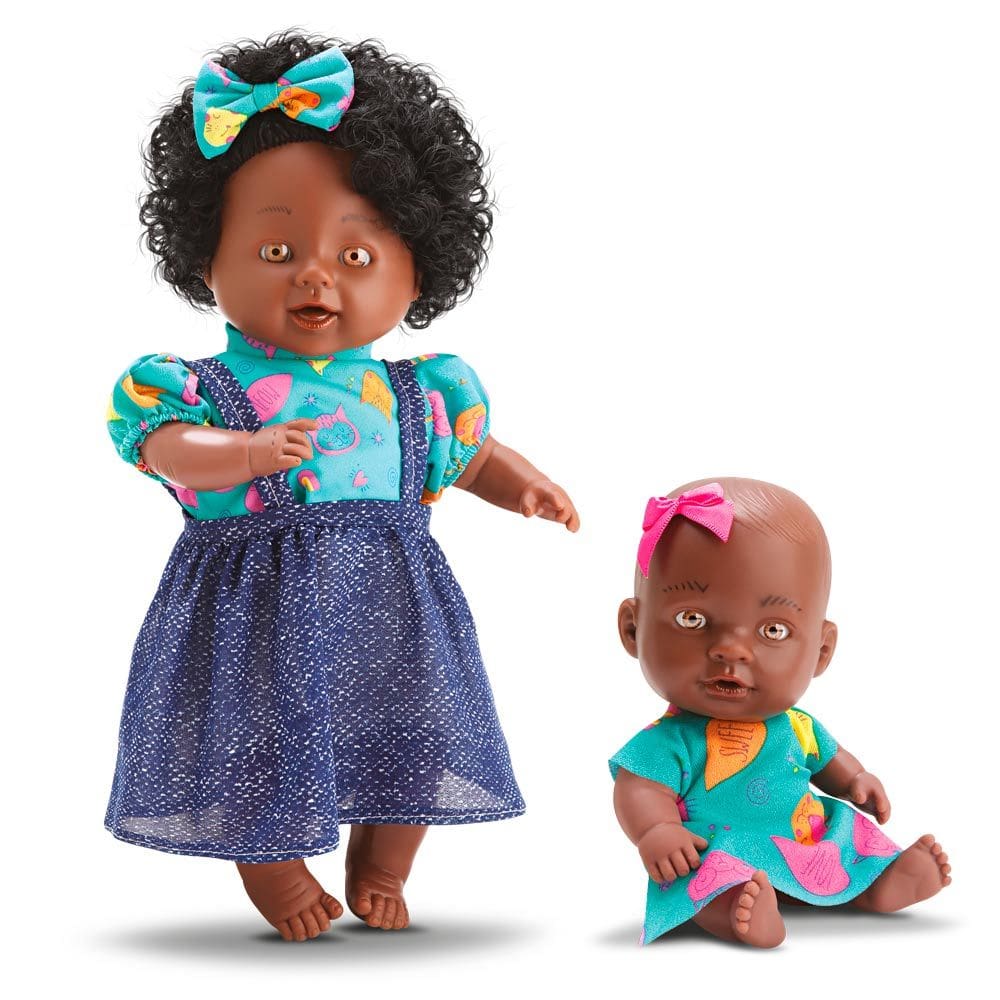 Boneca Family Me Negra BeeToys