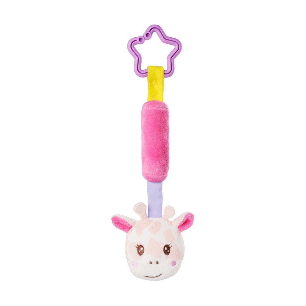 Brinquedo Móbile Carrinho/Bebê Conforto Girafa Rosa-Pimpolho