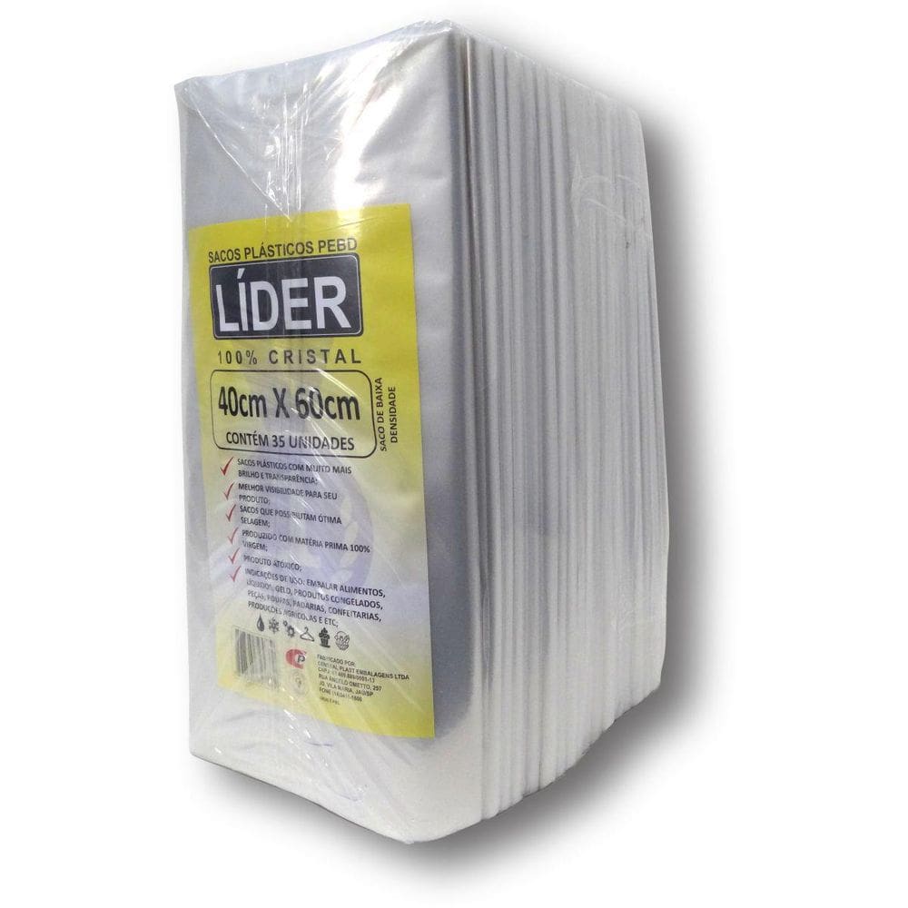 Saco Plástico 40x60x0,12 - Versátil e Resistente
