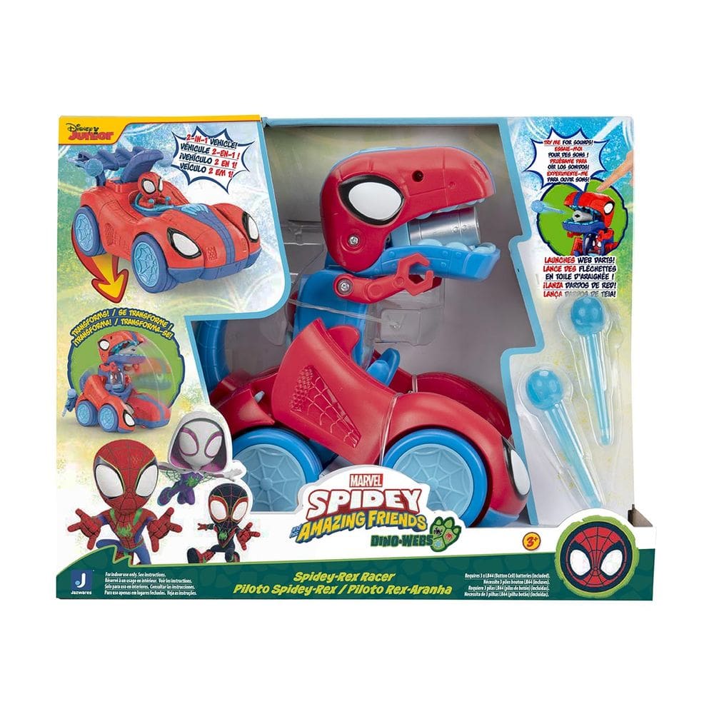 Carrinho Rex-Racer 2 em 1 do Homem Aranha - Spidey