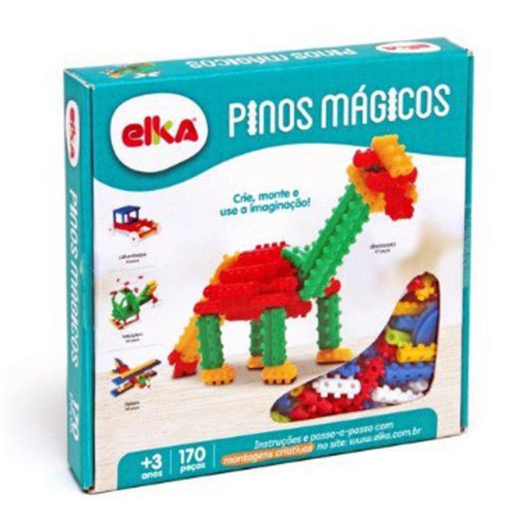 Pinos Mágicos 170 Peças - Elka Brinquedos