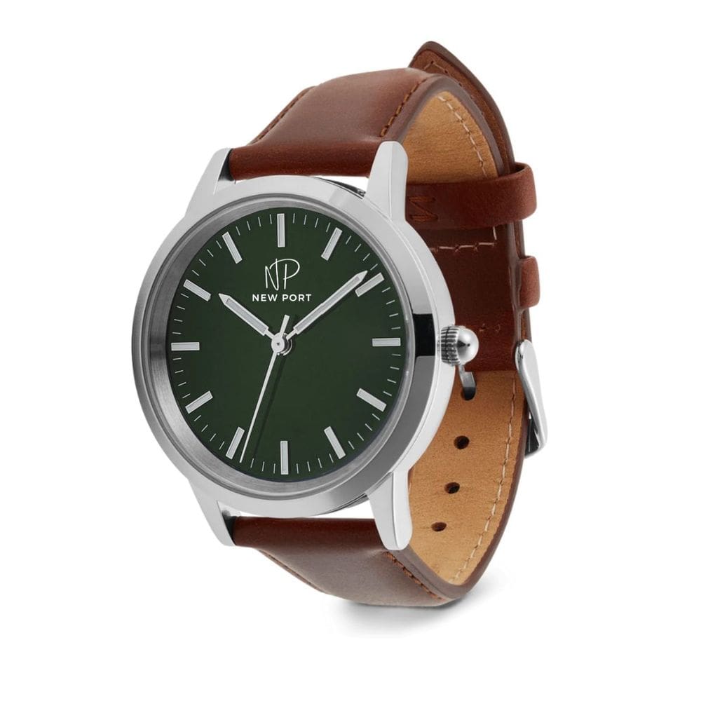 Relógio Feminino Couro Marrom Analógico Casual Elegante 40mm