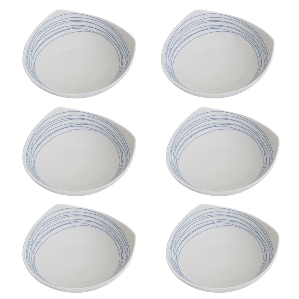 Conjunto de 6 Tigela Saladeira Porcelana Italiana Bugatti