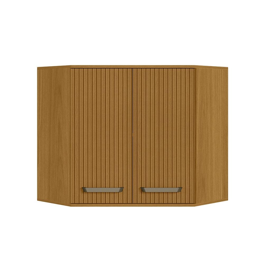 Armário de Canto 80cm Criare Freijo Ripado - SSX Multicoisas