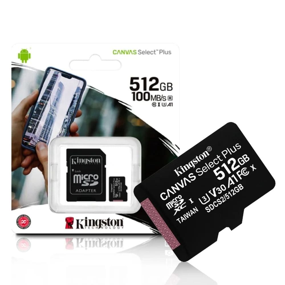 Cartão Memória Kingston Canvas Select Plus 512gb Classe 10