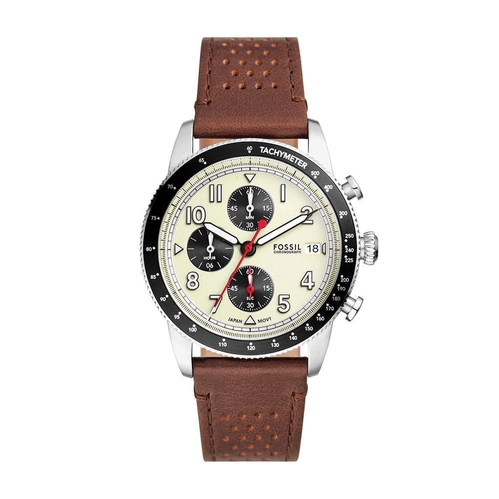 Relógio Fossil Masculino Sport Tourer Prata - Fs6042-0kn Fs6042-0kn