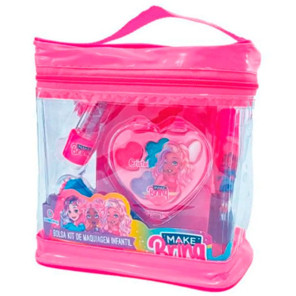 Kit de Maquiagem Make Brinq Necessaire