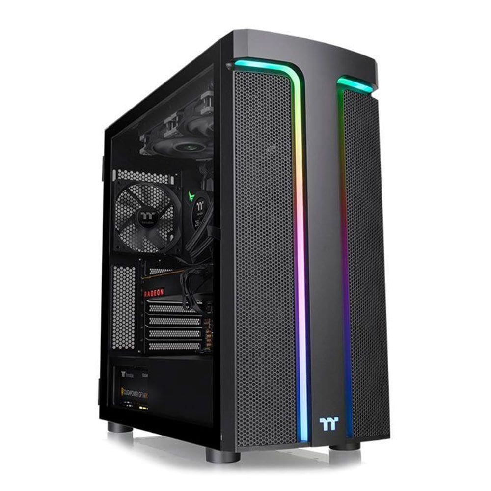 Gabinete Gamer Thermaltake H590TG RGB Preto