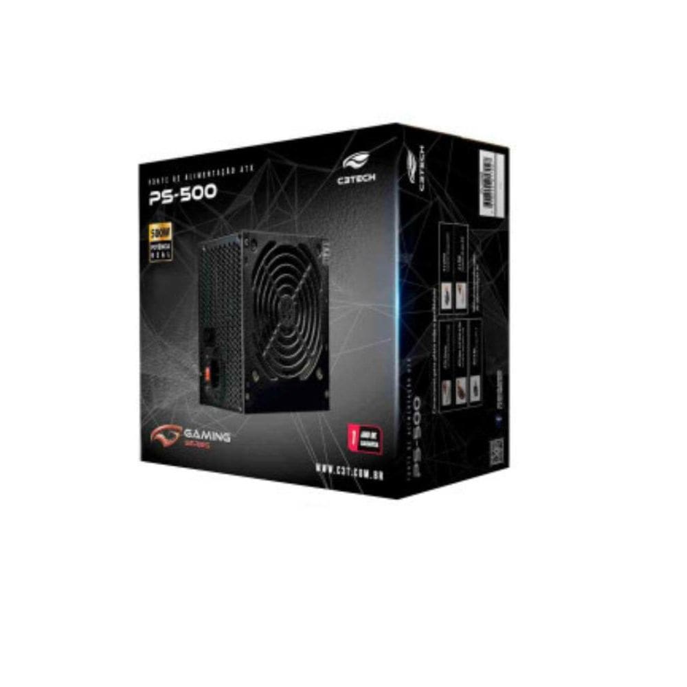 Fonte 500W Real Ps-500 Bk C3tech