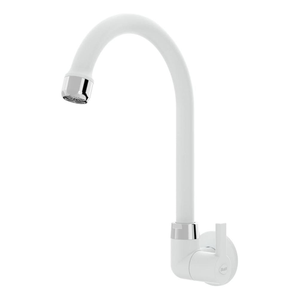 Torneira de Parede Cozinha Bica Movel Blukit Confort Branca