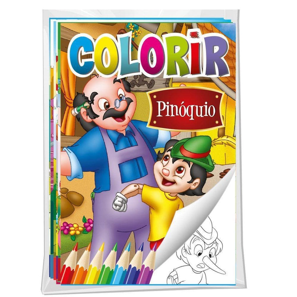 Kit Embalagem Econômica Com 8 Livros - Colorir Clássicos