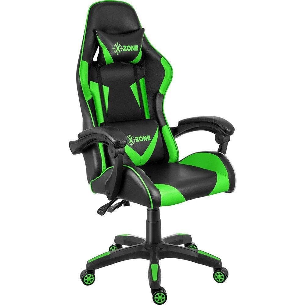 Cadeira Gamer X-zone Cgr-01 ergonômica Preta e Verde