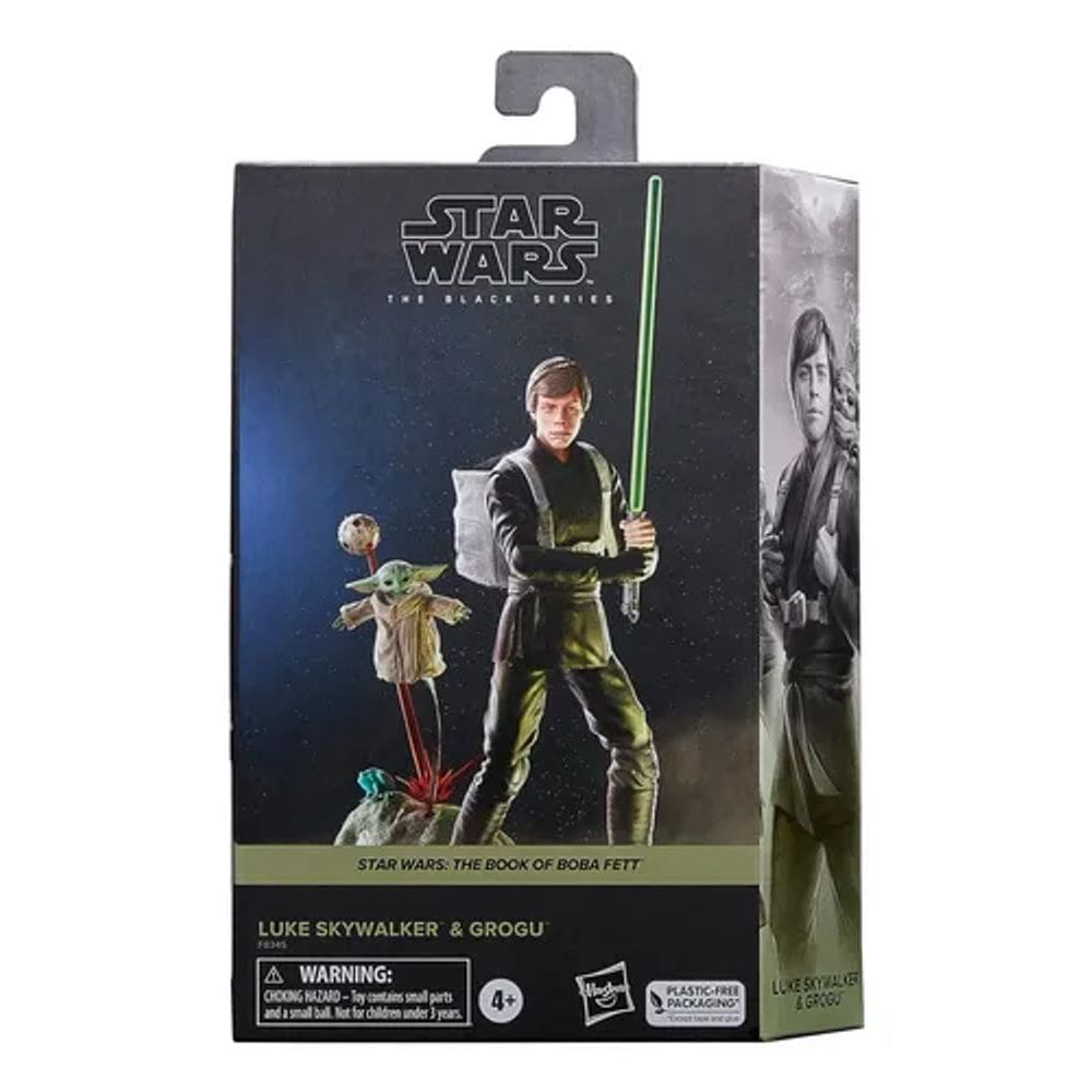 Boneco luke skywalker e grogu rushmore star wars black series hasbro f8345