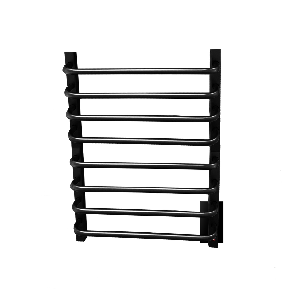 Toalheiro Térmico Grande Preto 220V Fio Oculto Esquerdo