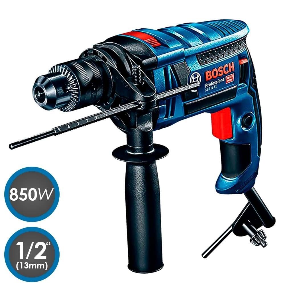 FURADEIRA 1/2” COM IMPACTO 850W GSB 16RE 850 BOSCH