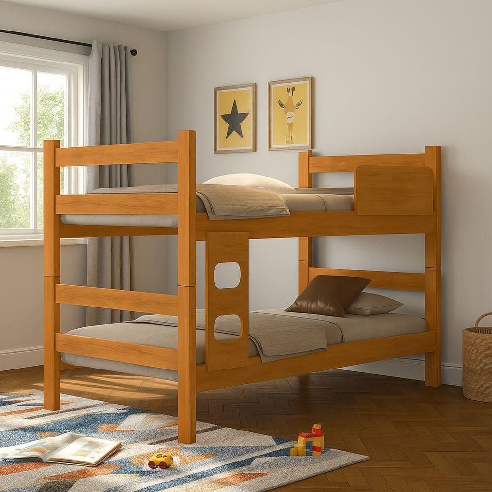 Beliche Branca Infantil Madeira Design Moderno Desmontável