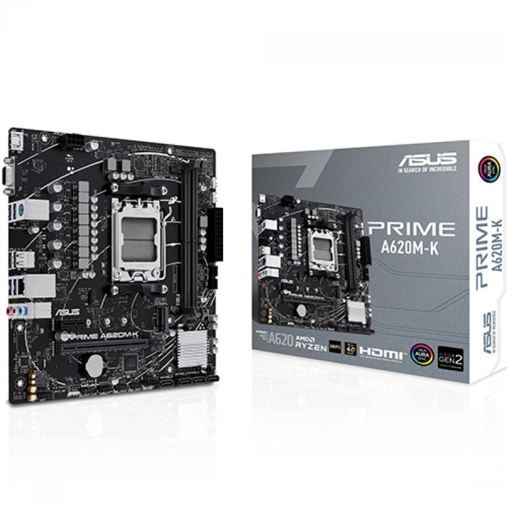 Placa Mãe Asus Prime A620M-K 90MB1F40-M0EAY0 Amd5 DDR5